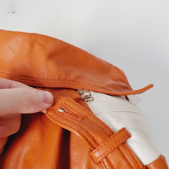 W118 by WALTER BAKER Orange Faux Leather Moto
Cotton Trench Coat - Picture 3 of 10